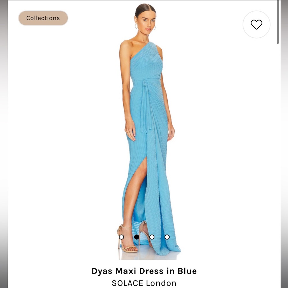 Solace London Dyas Maxi Dress in Blue